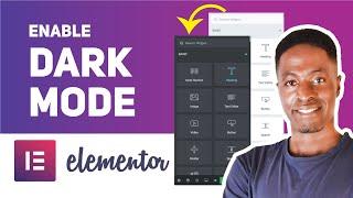 How To Enable The DARK MODE in Elementor