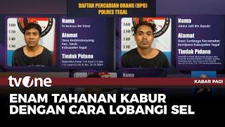 Gali Lubang, 6 Tahanan Polres Tegal Kabur | Kabar Pagi tvOne