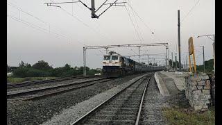 17018 Secunderabad Rajkot Express with offlink KJM WDP4D