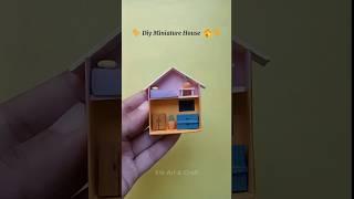 Making Tiny House in a Matchbox! #diy #miniature #craft #short