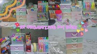 (03) Re-organizing my desk+updated desk+New organizer | Philippines