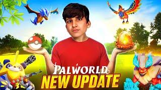 EXPLORING NEW UPDATE IN PALWORLD NEW PALS!!