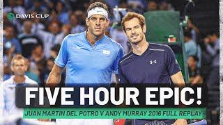 Andy Murray v Juan Martin Del Potro - Great Britain v Argentina - 2016 Davis Cup Full Match Replay