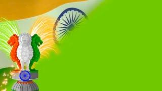 Independence day and republic day tri colour green screen background-Copyright Free