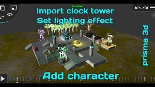 How to edit clock tower like prizzo ff in prisma 3d