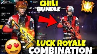 FF New Bundle Combination ️chili Hottie Bundle Combination Luck Royale Bundle Combination