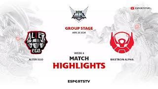 Alter Ego vs Bigetron Alpha HIGHLIGHTS MPL ID S13 | BTR vs AE ESPORTSTV