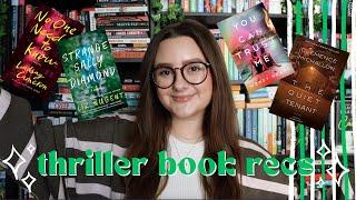 thriller book recommendations 2024 | get out of a slump with these underrated thriller recs