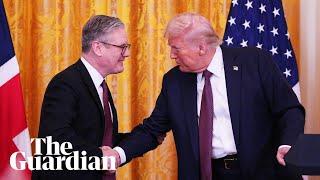 Trump praises Starmer’s negotiating as he suggests UK will be exempt from US tariffs