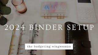 NEW BINDER SETUP 2024 | NEW BINDER SETUP | SINKING FUNDS & CASH ENVELOPES | SAVINGS CHALLENGES