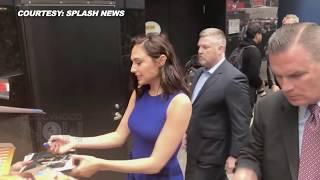 WONDER WOMAN Gal Gadot's ADORABLE Reaction To Fans At Promotion