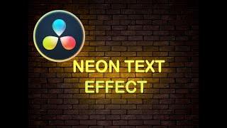 neon text effect  in davinci resolve 17(The easiest method)  |  Hindi