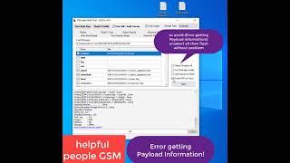Error getting Payload Information! when flashing with umt