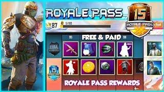 PUBG MOBILE SEASON 15 ROYAL PASS REWARDS | SEASON 15 LEAKS