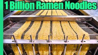 Ramen Noodle Factory Tour!! Making 1 BILLION Noodles a Year!!