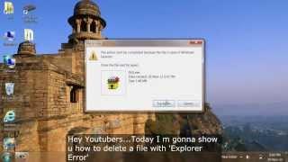 [Solution]:-The action can't be completed because the file is open in Windows Explorer