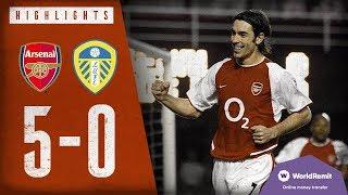 THIERRY HENRY SCORES FOUR! | Arsenal 5-0 Leeds United | Classic highlights | 2004