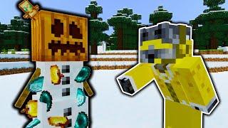 Minecraft Manhunt, But Snow Golems Are Secretly OP...