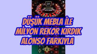 RULET | Düşük Miktar ile Milyon Aldım Alonso Şhow ! #rulet #casino