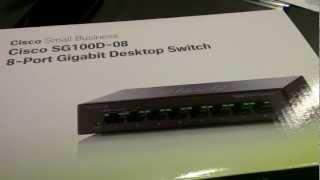 Cisco 8 Port Gigabit Desktop Switch SG 100D-08 v2 Unboxing