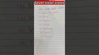 The seven sister states |#shortvideo