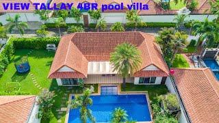 View Tallay Pool Villa 4 bedroom for RENT & SALE.Very big land and house near Walking Street Pattaya