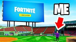 Playing Fortnite on the BIGGEST SCREEN in America
