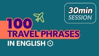 100 Common Travel Expressions ️ | 30 Minutes of English with Cake