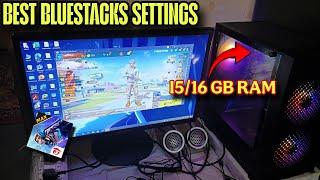 Gaming pc Best BlueStacks settings for FREE FIRE/₹25k #freefire #pc/Lowand PC best emulator settings