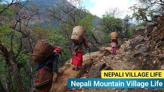 Very Beautiful Nepali Mountain Village | IamSuman