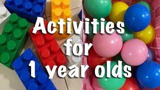 Activities for 1 year olds|| Kids hacks|| Keeping a 1 year old busy at home||