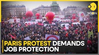 Thousands March Against Job Cuts and Outsourcing in Paris | World News | WION