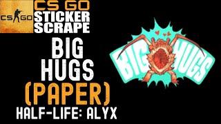 CSGO - Sticker | Big Hugs (Paper) - Scrape - Counter Strike (CLEAN SCRAPE)