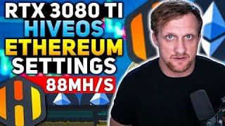 RTX 3080 TI HiveOS Ethereum Mining Settings