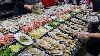 Amazing sea shell buffet tray! an unforgettable taste / Korean street food