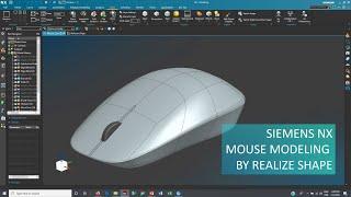 Siemens NX - Mouse Modeling by Realize Shape