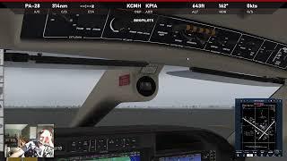 Hard IMC RNAV approach! BroPilots East to West FlightSim TBM900