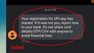 fix Your registration for UPI app started in Google Pay | UPI payment registration on Google Pay