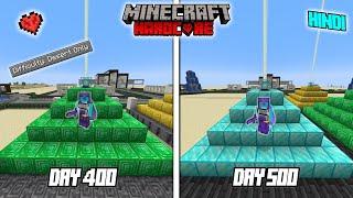 I Survived 500 Days in Desert Only World in Minecraft Hardcore (Hindi)