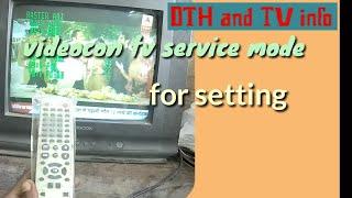 how to open service mode in videocon CRT  TV for setting vertical (विडियोकॉन टीवी)
