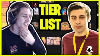 XQC Ranks Shroud On Twitch Streamers Tier List