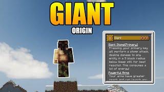 Minecraft Origins Mod: Custom Giant Origin Datapack!