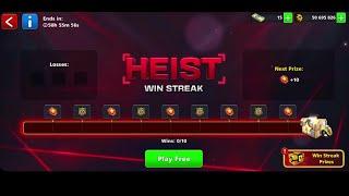 8 BALL LIVE STREAM HEIST WIN STREAK EVENT | 8 BALL POOL EMULATOR