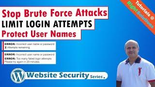 How to stop brute force attacks -  How to Limit login attempts - How to Protect Your Login Name