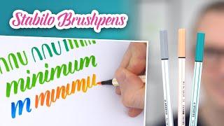 Stabilo Brushpens (Review & Beispiele) | Handlettering