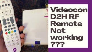 Videocon D2h RF Remote not working?? Videocon D2h Remote Pairing in 2 Minutes