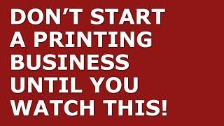 How to Start a Printing Business | Free Printing Business Plan Template Included