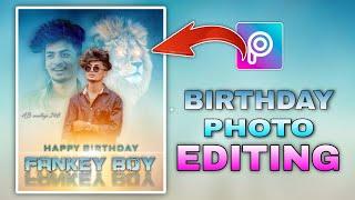 Trending birthday photo editing Happy Birthday photo editing in PicsArt photo editing in telugu