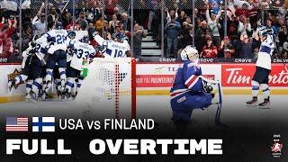 Full Overtime: USA vs Finland | 2025 #WorldJuniors