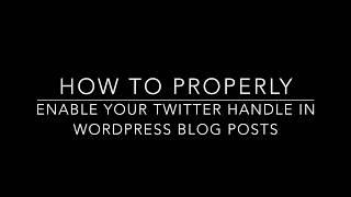 How to Enable Your Twitter Handle Using The Share Button on Wordpress